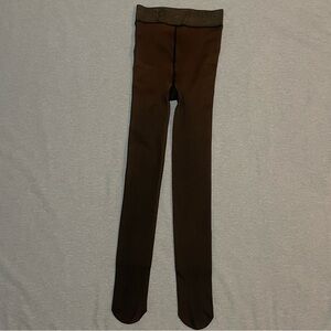 Oeak Black Fleece Lined Tights S/M NWT Cozy Winter Staple